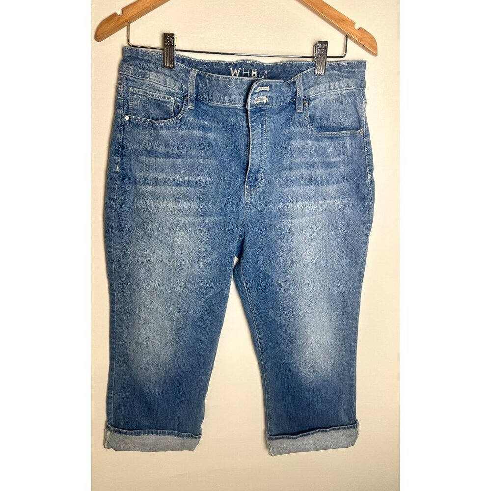 WHBM Denim Crop Jeans Womens Size 10 Light Blue